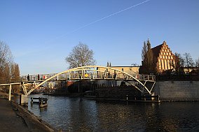 Bydgoszcz  Mostek nad Brdą : bydgoszcz, brda, most, fara