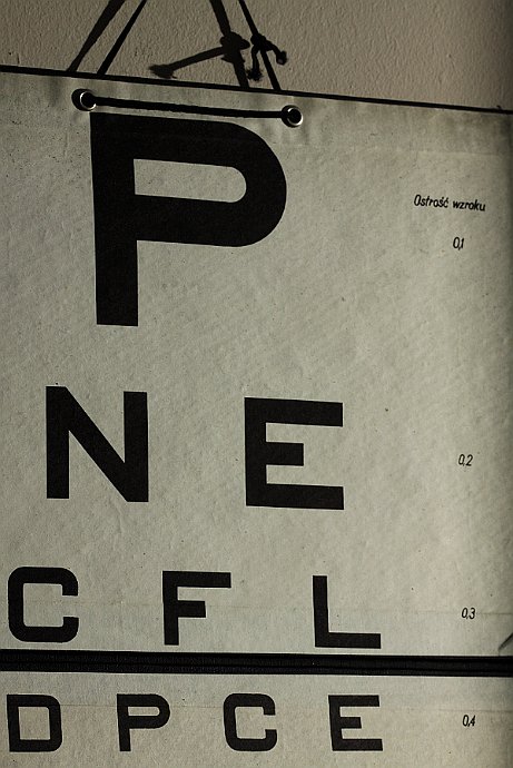 litery  tablica do badania wzroku : litery, tektura, ostrość wzroku, badanie