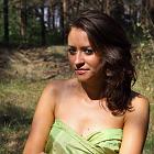 Agata  Agata na leśnej polanie : modelka, portret, ramiona, leśna polana