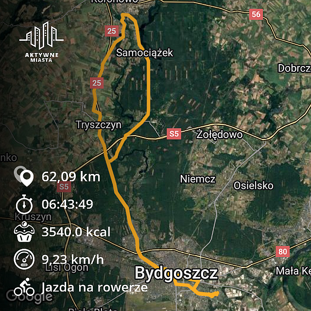 Trasa 62 km